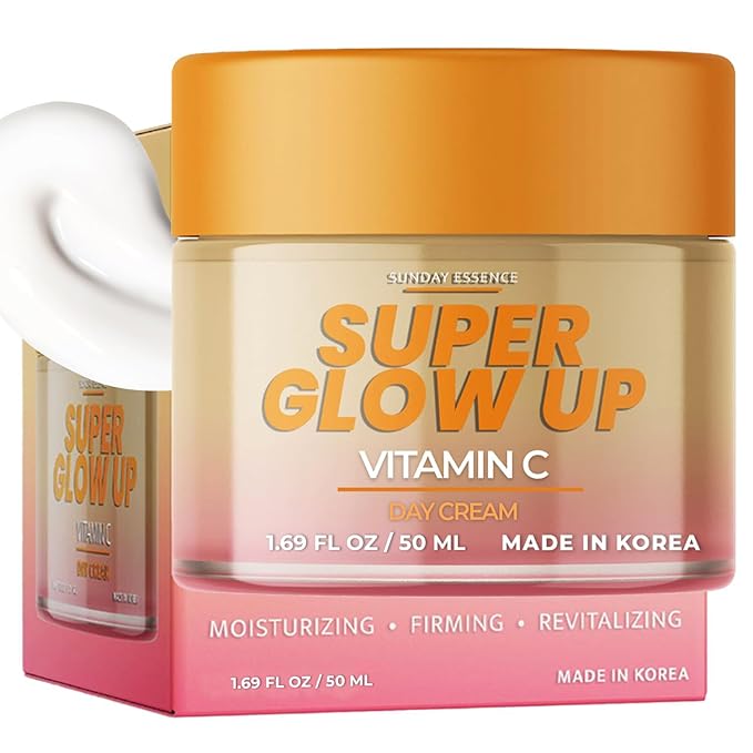 Vitamin C Day Cream - Dermatologist Tested, Anti- Aging, Korean Skin Care - Hydrates, Evens Skin Tone & Boosts Radiance - Clean Beauty, Vegan, Non-GMO, Cruelty-Free - 1.69 Fl Oz