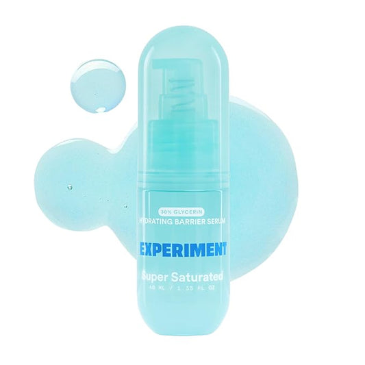 Experiment Super Saturated Ultra Hydrating Barrier Serum - 30% Glycerin, Polyglutamic Acid + Prickly Pear for Intensive Moisture, Plump + Dewy Skin, 1.35 FL OZ - Hydrating Serum for All Skin Types