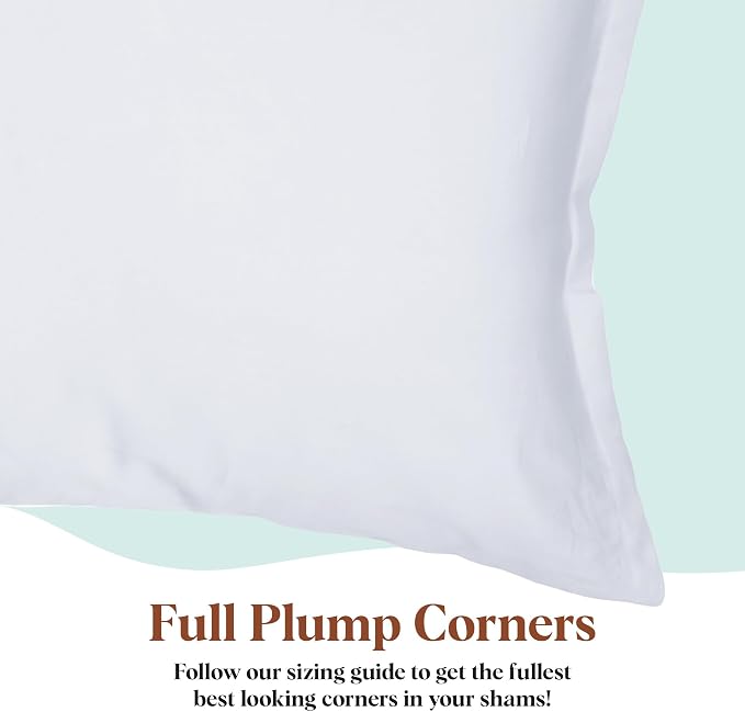 Pillowflex Synthetic Down Pillow Insert 21x27 in - Karate Chop Pillow | Oversized Standard Sham Form, Plush Polyester Cotton Blend, Cloud-Like Comfort, Clump-Resistant Fill, Smooth Elegant Finish