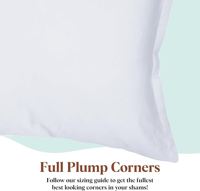 Pillowflex Synthetic Down Pillow Insert 16x18 in - Karate Chop Pillow | Large Rectangle Sham Form, Plush Polyester Cotton Blend, Cloud-Like Comfort, Clump-Resistant Fill, Smooth Elegant Finish