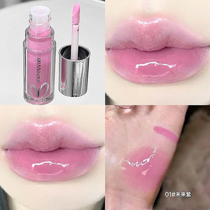 Petansy 4pcs Shimmer Bomb Lip Gloss, Lip Tint Infused With Vitamin E, Moisturizing | Sparkle | Long Lasting | Hyaluronic Acid | High Shine | Crushed Diamonds, Gift Makeup For Girls