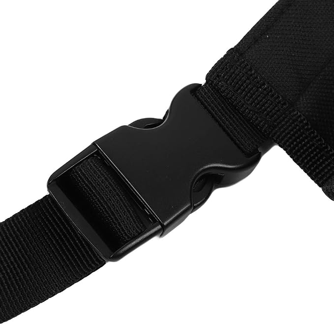 ZJchao Massage Oil Bottle Bag, Adjustable Massage Bottle Holster Massage Lotion Massage Oil Shoulder Bag, Black Hip Belt for Hiking, Running, Cycling, Traveling