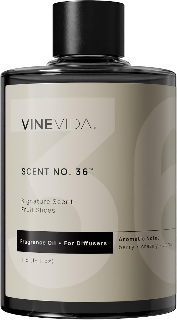 VINEVIDA [16 Fl Oz] Fruit Slices Fragrance Oil for Cold Air Diffusers, Essential Oils for Diffuser Oil Refill & Air Freshener Room Spray