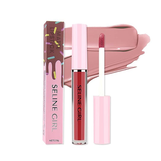 Matte Lip Gloss, Lip Gloss Silky Smooth Finish, Lipgloss Makeup Colorful and Creamy Texture, Lipstick for Every Occasion, Lip Oil Moisturizing and Hydrated #04