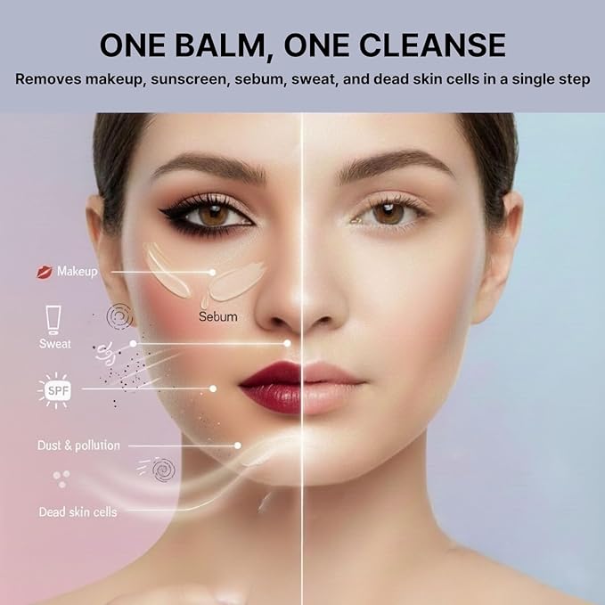 Deep Pure Cleansing Balm, Hydrating Non-Stripping Makeup Remover for Heavy Makeup and Sunscreen, Gentle Facial Cleanser for Oily, Blackhead-Prone & Sensitive Skin, 3.5 fl oz
