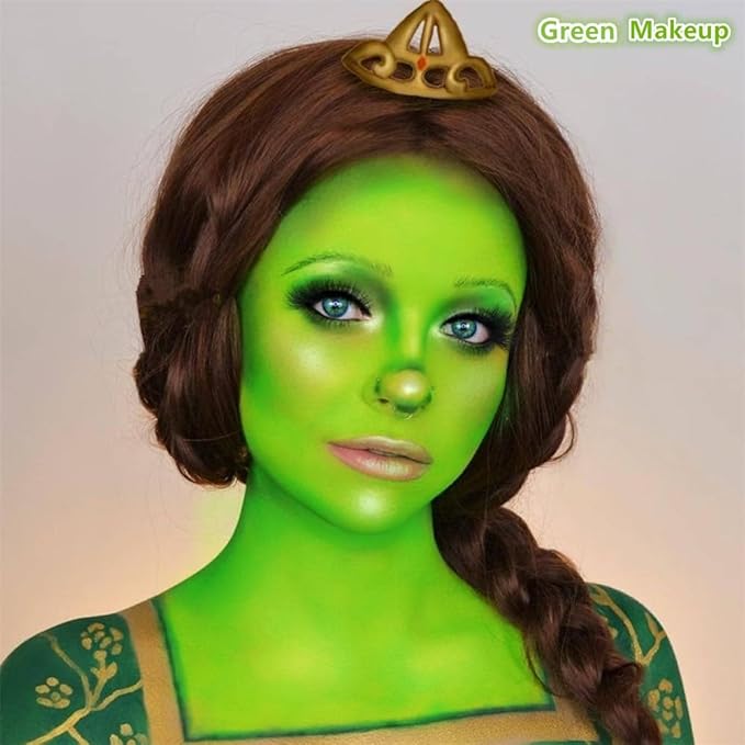 Go Ho Cream-Blendable Light Green Face Paint Stick (1.06 Oz),Full-coverage Light Green Body Paint Stick for Halloween Cosplay SFX Makeup,Waterproof,St Patricks Day Accessories