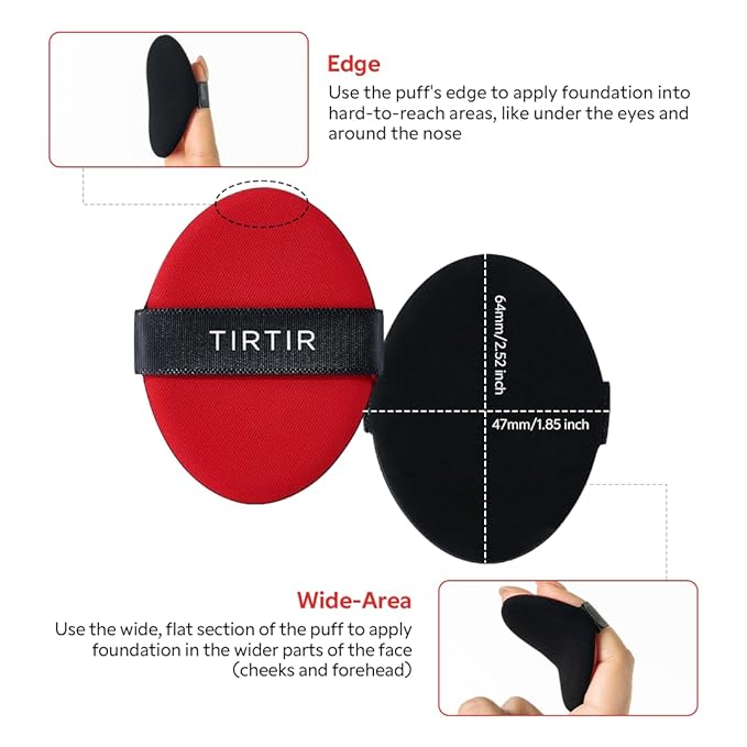 TIRTIR Soft-shell Cushion Puff 5ea