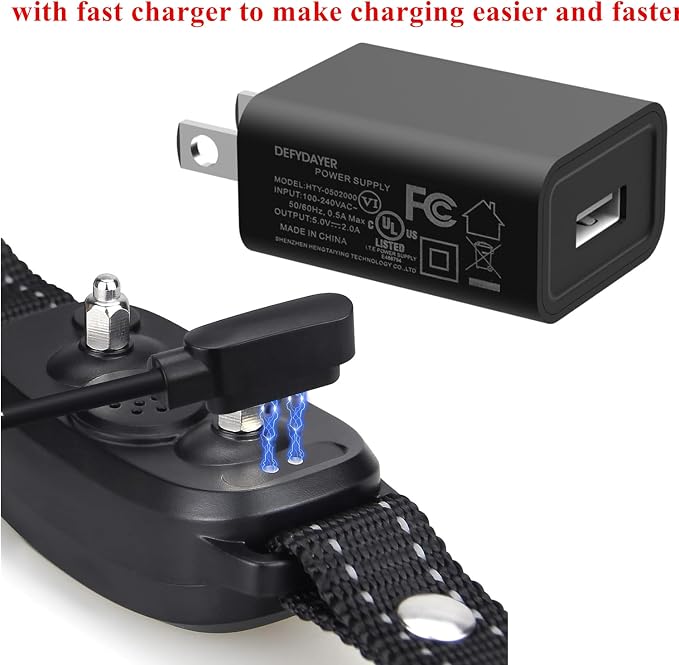 Fast Charger Only for FAFAFROG Dog Bark Collar S1 - USB Power Adapter,3.3Ft Magnetic Charging Cord