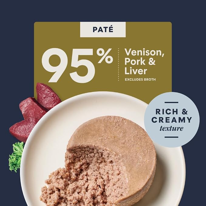Instinct Original Pate Wet Cat Food, Grain Free Recipe - Real Venison, 5.5 oz. Cans (Pack of 12) | Rich & creamy pate texture, high protein, real venison, whole-food ingredients, grain-free, hydration support