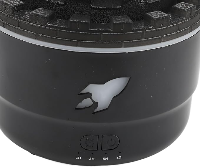 Zunate USB Essential Oil Aromatherapy Diffuser, 300ml Cool Mist Humidifier for Home with 7 Colors LED Light, 4 Timer Modes and Silent Fan for Sleeping Spaces (Black)