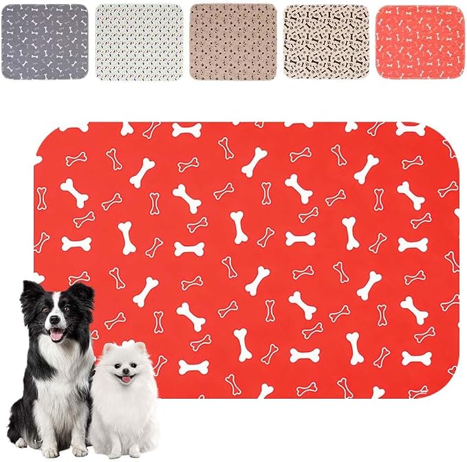 Puppy Pads for Dogs, 2026 New Washable Puppy Pads with Pheromones, Pee Pads for Dogs & Cats, Durable Leak-Proof & Anti-Slip Pet Training Pads for Home & Travel, Reusable (Red, 27.6" x 31.5")