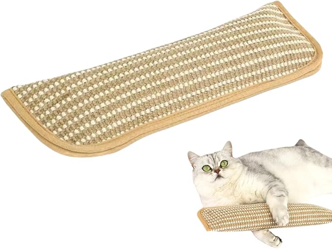 Sisal Catnip Pillow Cat Nail File Scratcher Sisal Teeth-Cleaning Scratching Pad for Kittens & Small Cats Interactive Play & Stress Relief for Indoor Pets
