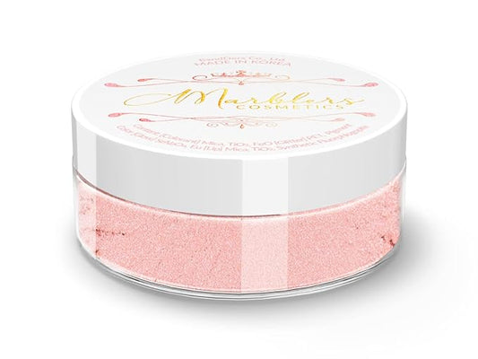 MARBLERS Fine Natural Mica Powder [Pale Pink] 0.11oz (3g) | Highly Pigmented | Non-Toxic, Vegan, Cruelty-Free | Eyeshadow, Body Butter, Nail Polish, Nail Art | Party, Body, Face Makeup