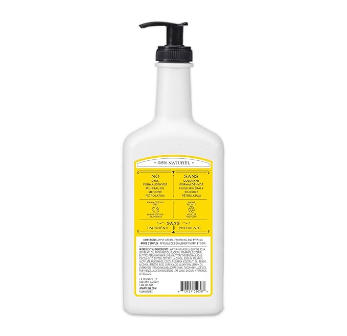 J.R. Watkins Daily Moisturizing Lotion, Lemon Cream, 18 Fl Oz