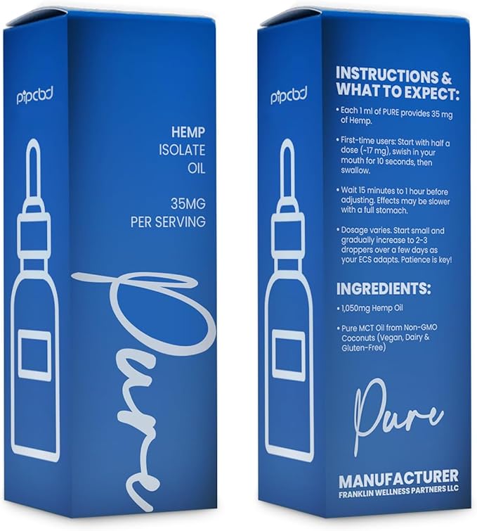 Pure Hemp Isolate Oil – Organic Hemp Extract with Coconut Oil for Daily Wellness Support – Vegan, Gluten-Free, Lab-Tested Formula | 1 Fl Oz