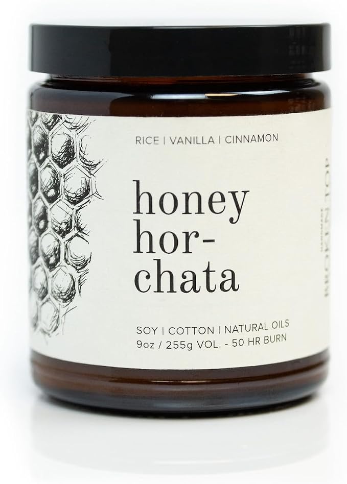 Broken Top - Honey Horchata | 9 oz. Rice, Vanilla & Cinnamon. Pure Soy Wax Candle. 50-Hour Burn Time. Natural Cotton Wick, Vegan, No Parabens, No Phthalates