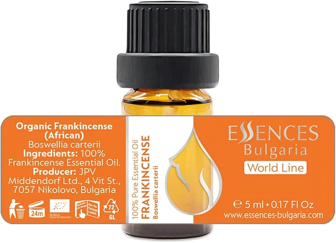 Set Evening Meditation Organic Essential Oils |0.84 Fl Oz | Frankincense (5ml) + Ylang Ylang (10ml) + Cedarwood (10ml) | 100% Pure and Natural | Undiluted | Therapeutic Grade | Non-GMO | 3 pcs