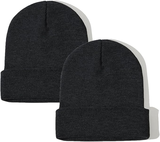 ZOORON Beanie for Women Men Ski Watch Cap Cuffed Plain Skull Knit Hat Soft Fisherman Winter Hat