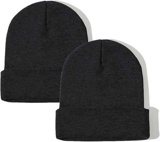 ZOORON Beanie for Women Men Ski Watch Cap Cuffed Plain Skull Knit Hat Soft Fisherman Winter Hat