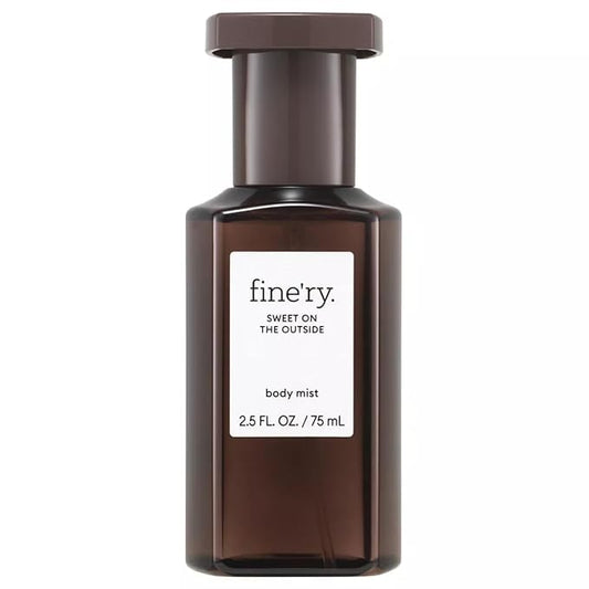 Fine'ry Vanilla Gourmand Mini Perfume Mist Hair + Body Spray for Women & Girls, Teens - Sweet on the Outside - Vanilla, Cacao Wood, Vetiver, Long-Lasting, Travel Size Fragrance Spray (2.5 Fl Oz)