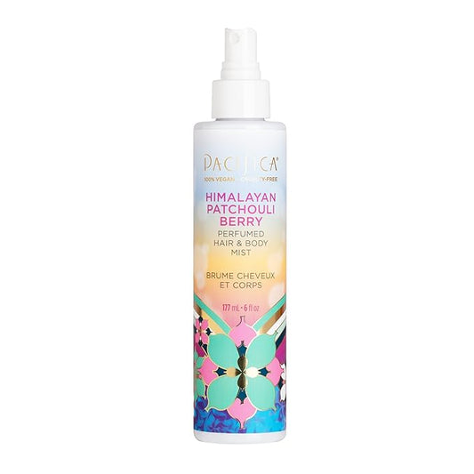 Pacifica Beauty Himalayan Patchouli Berry Hair & Body Mist, Fragrance, Perfume Body Spray, Grapefruit, Sweet Gourmand, Vegan, 6 fl oz (1 Count)