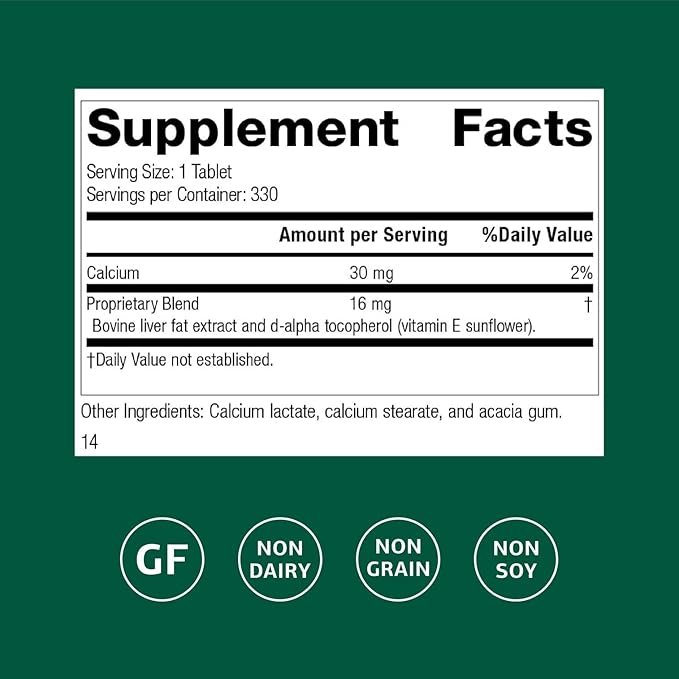 Standard Process Antronex Liver Health Dietary Supplement - Gluten-Free, Non-Dairy, Non-Soy & Non-Grain Immune Care - 330 Tablets