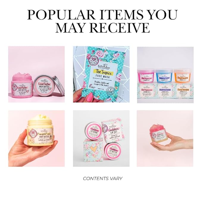 Bella & Bear Mystery Box – Over $80 Value incl. Full‑ & Travel‑Size Bath, Body & Skincare • Surprise Beauty Kit • Vegan & Cruelty‑Free Gift for Women