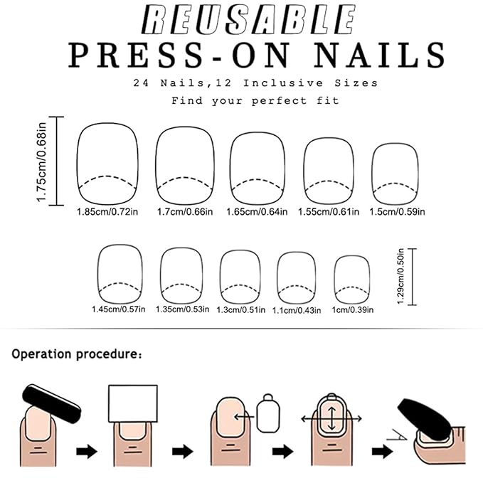 Christmas Gnome Press on Nails Funny Snowflake Christmas Tree False Nails Glossy Full Cover Xmas Glue on Nails Short Square Winter Acrylic Fake Nails for Women Girls
