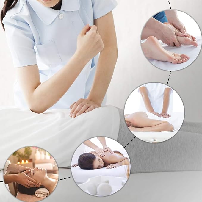 BestMassage Massage Bed Portable Massage Table 24 inch Wide Lash Bed Height Adjustable 2 Folding Spa Table with Non-Woven Bag for Spa Footmassage Facial CareSpa Tattoo