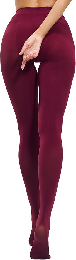 CozyWow Women's 80D Soft Opaque Tights, High Waist Solid Color Womens Tights with 30+ Colors