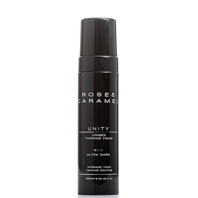 Rose & Caramel Unity Unisex Bronze Self Tanner Mousse Ultra Dark 6.76 Fl Oz (200ml)