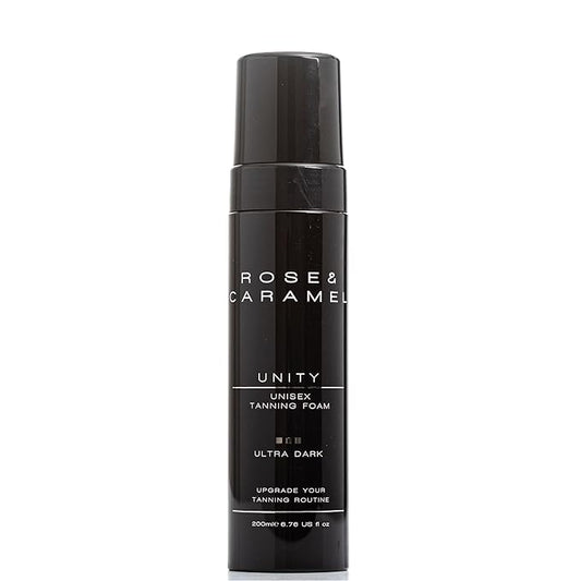 Rose & Caramel Unity Unisex Bronze Self Tanner Mousse Ultra Dark 6.76 Fl Oz (200ml)