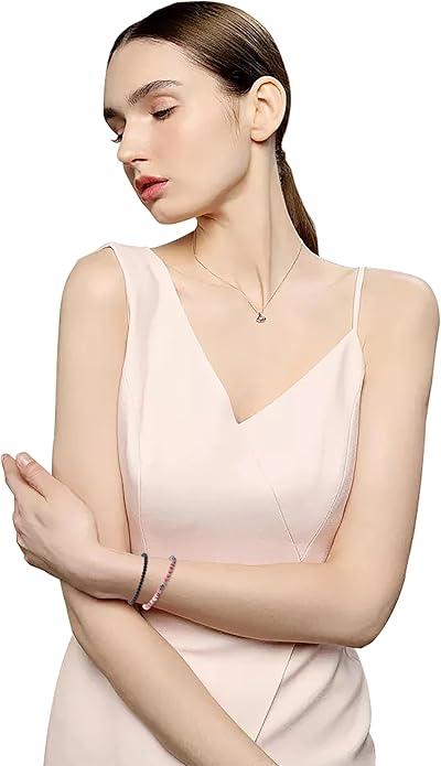 NCB 2.3-Piece 4mm Natural Crystal Gemstone Stretch Bracelets – Handmade Reiki Energy Healing Jewelry for Meditation,Yoga, Unisex