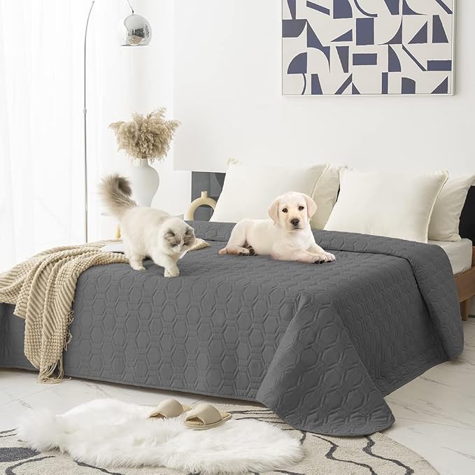 Tcksstex Waterproof and Anti-Slip Dog Bed Cover and Pet Blanket Sofa Pet Bed Mat ，car Incontinence Mattress Protectors Furniture Couch Cover for Most Cats Dogs, Pets