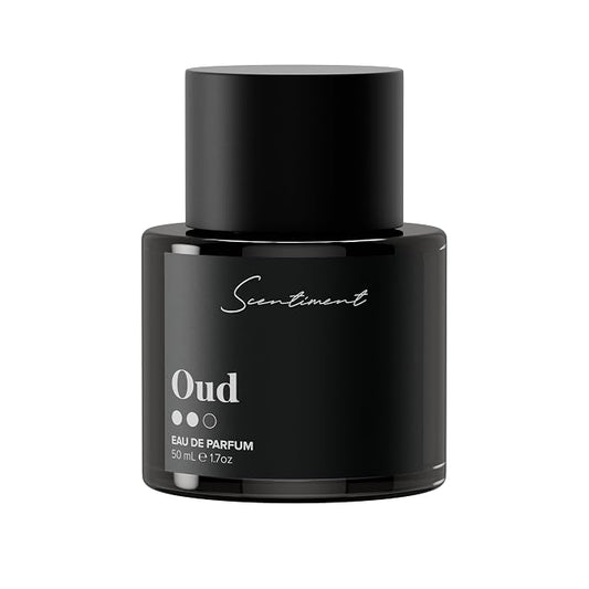 Scentiment Oud Eau de Parfum – Agarwood, Spicy Pepper & Warm Woods | Rich, Deep Luxury Unisex Perfume (50 ml / 1.69 Fl Oz)