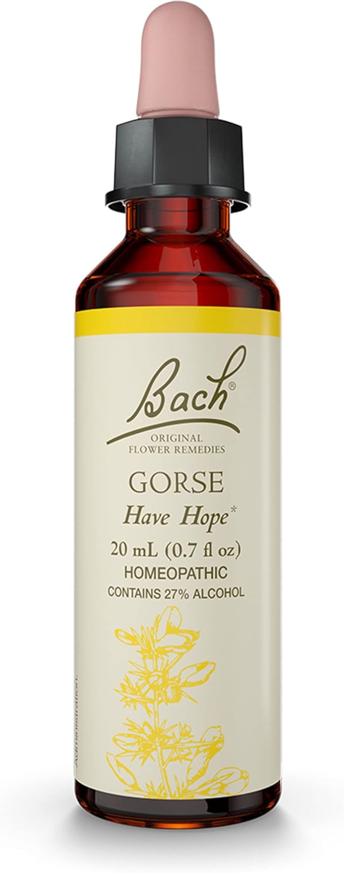 Bach Original Flower Remedies, Gorse - Have Hope - Natural Homeopathic Flower Essence for Emotional Balance - Vegan, Gluten Free, Sugar Free - 20mL Dropper