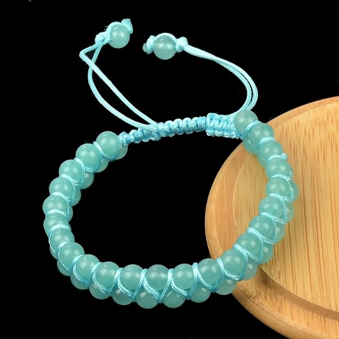 MASSIVE BEADS Double Layer Natural Chakra Healing Power Crystals Macrame Bracelet Yoga Stone Beads Gemstone Meditation Relax Anxiety Bangle for Unisex Women Men