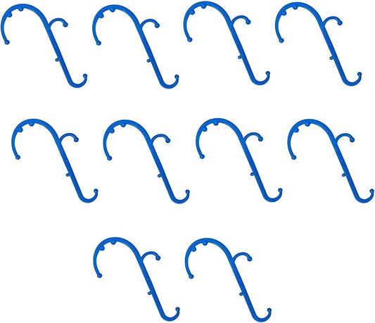 Mount Plus MP005 Back Massager Handheld Tool | Back and Neck Massager | Trigger Point Therapy Self Massage Tool | Fibromyalgia Pain Relief (10 Pack Blue)