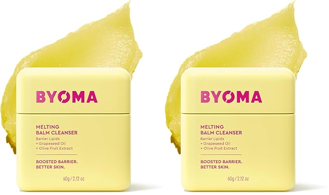 BYOMA Melting Balm Facial Cleanser-Buttery Soft Cleansing Balm for Skin Barrier Repair-Tri-Ceramide Face Wash for Sensitive Skin&All-Skin Types-Deeply Hydrated-Skin,No Oily Residue-2.12 oz,(Pack of 2)