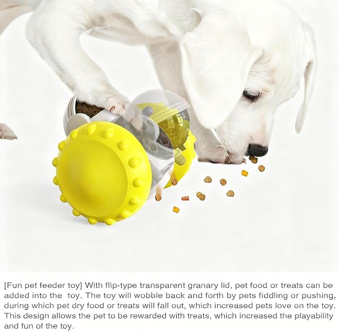 Interactive Dog Treat Dispenser for Slow Feeder (Blue)