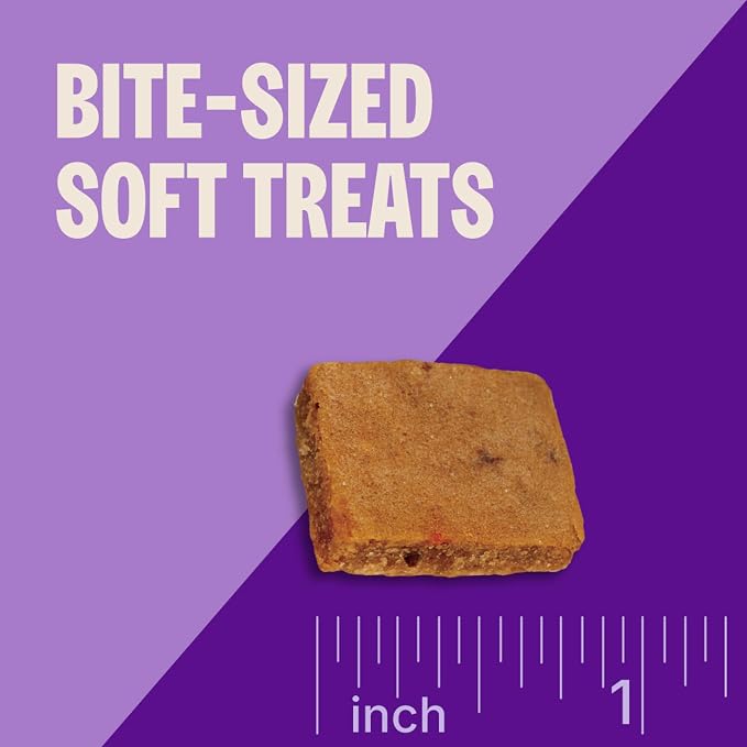 Wellness Soft Puppy Bites Dog Training Treats, Natural, Grain Free, Lamb and Salmon Recipe, 3 oz Bag