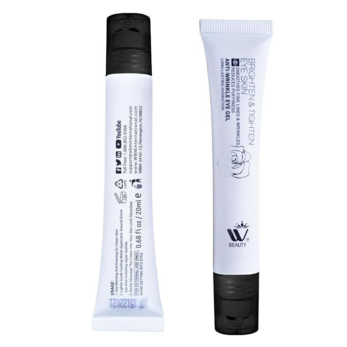WBM Eye Cream with Metal Roller | Anti-Aging Eye Treatment for Dark Circles, Puffiness & Wrinkles | Hyaluronic Acid, Retinol & Niacinamide | Hydrating & Cooling Under Eye Cream | 20ml