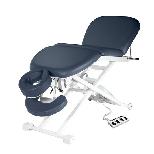 29" Theramaster Master Massage 4 Section Electric Bodywork Table-Royal Blue