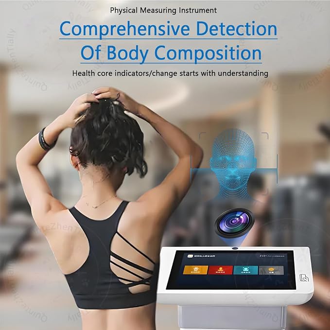 Smart Body Composition Analyzer,10.1 Inch Hd Touch Bioimpedance Analysis Machine,Fat Testing Machine,Health Management Tool,for Weight Control & Fat Analysis