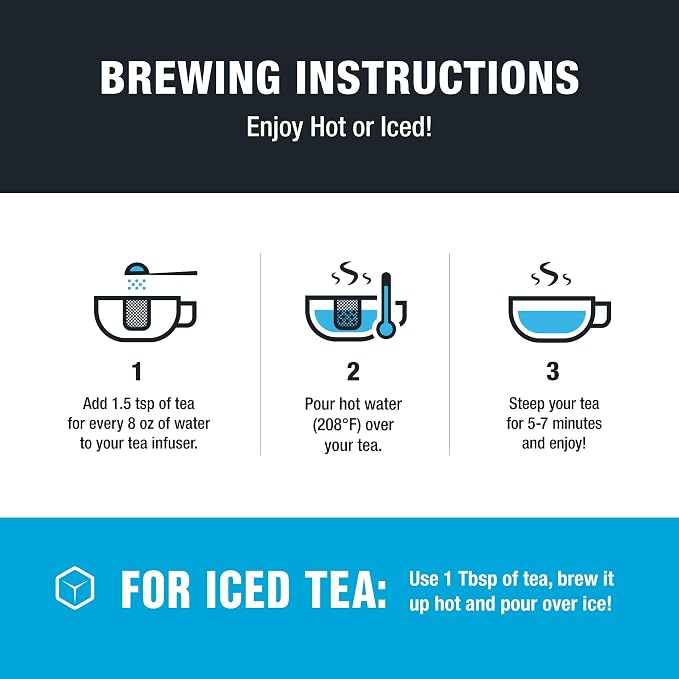 Tiesta Tea Blueberry Wild Child, Loose Leaf, Blueberry Hibiscus Herbal Tea, Premium Non-Caffeinated Fruit Blend, Make Hot or Iced & Brews Up to 25 Cups, 1.8 Ounce Resealable Pouch
