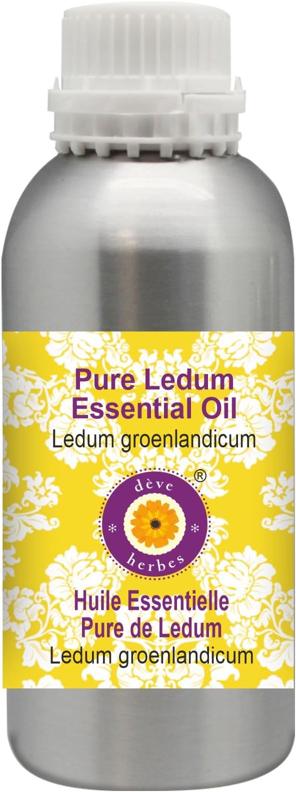 Deve Herbes Pure Ledum Essential Oil (Ledum groenlandicum) Natural Therapeutic Grade Steam Distilled 630ml (21 oz)