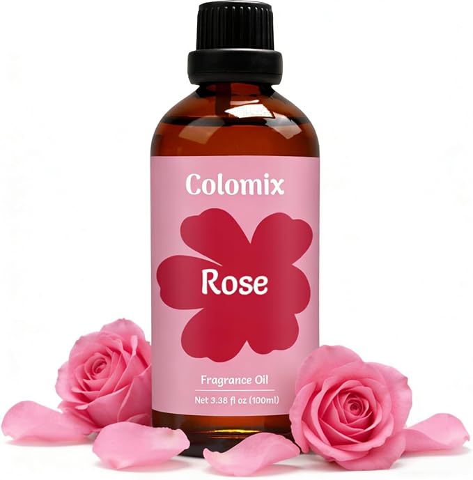 Premium 100ml Rose Fragrance Oil, Essential Oils for Diffusers for Home, Scented Oil for Soap-Making, Candle Scent Supplies and More DIY Projects, Spring Rose Diffuser Oils Gifts
