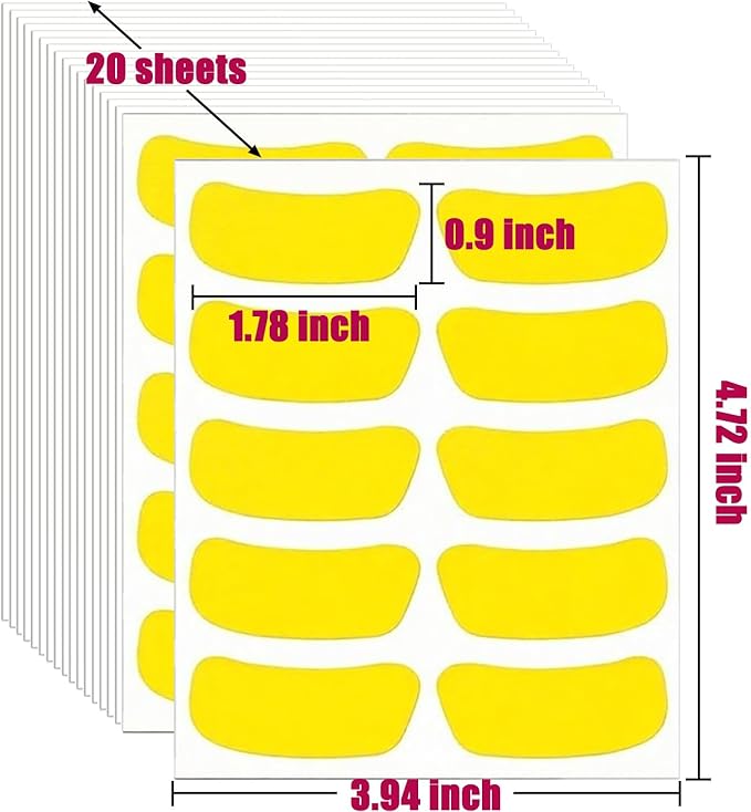 200 Pairs Sports Eye Black Stickers for Kids,Eye Strips Sports Eye Stickers Breathable Eye Strips for Baseball Football Softball Lacrosse Fans on Game Day,with 1 White Pencil (Yellow2)