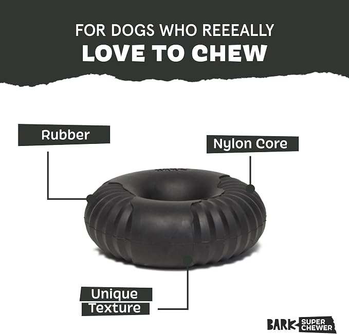 BarkBox Radius Super Chewer - Toy for Large Dogs | Durable Dog Toy for Aggressive Chewers - Vanilla Scented Chew