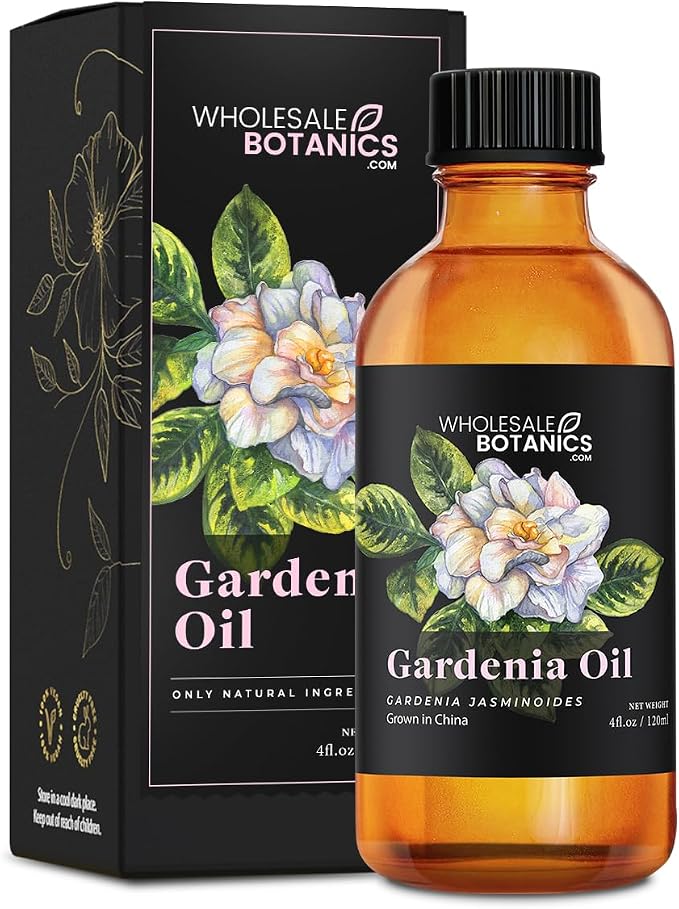 Gardenia Essential Oil by Wholesale Botanics | Premium Grade Essential Oil | for Aromatherapy, Soaps, Lotions, & Candles | Vegan & Cruelty Free (4 Fl.Oz.)